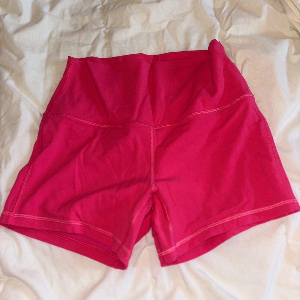 Lululemon Hot Pink Wunder Train High-Rise Shorts – Size 8